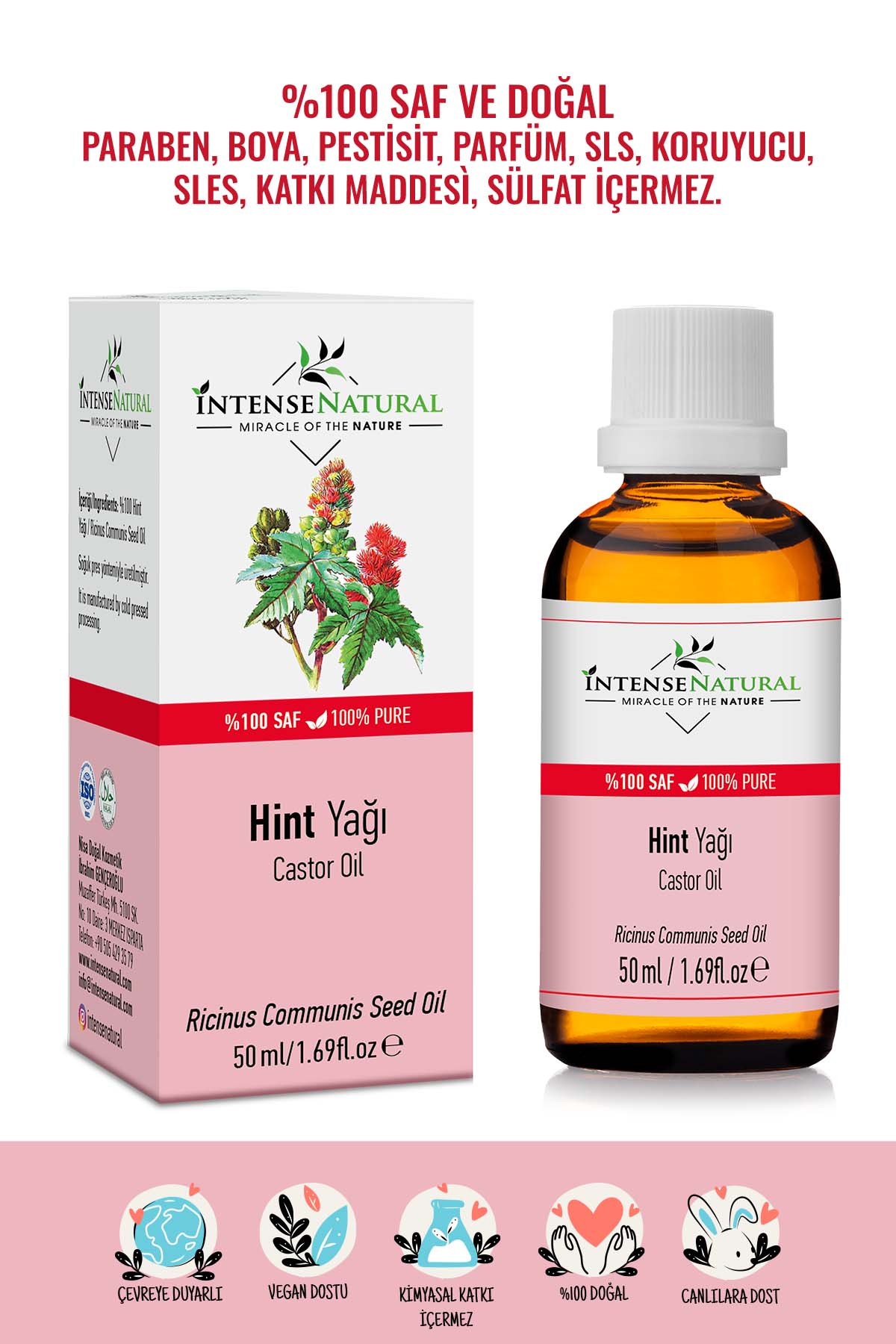 Hint Yağı 50 Ml %100 Saf Doğal Bitkisel Soğuk Sıkım Taşıyıcı Sabit Yağ Vegan Yerli Üretim