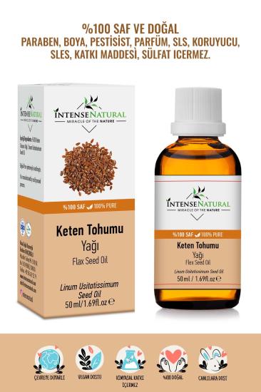 Keten Tohumu Yağı %100 Saf ve Doğal 50 ml