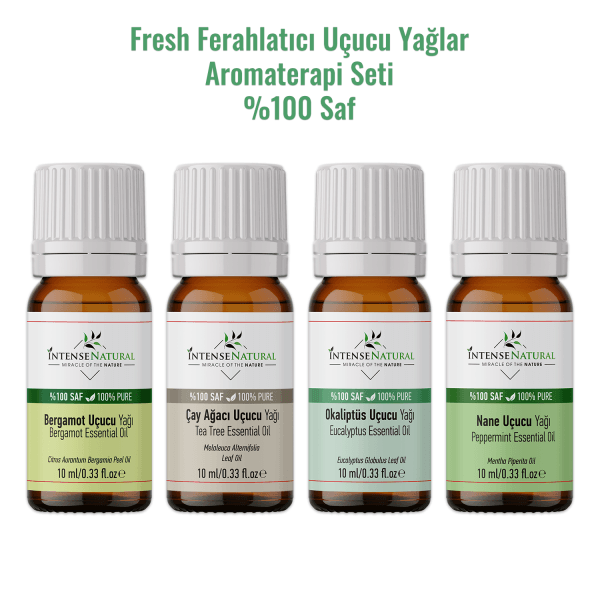 Fresh Ferahlatıcı Aromaterapi Uçucu Yağlar Seti 4x10 ML