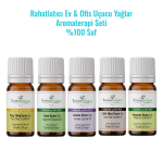 Rahatlatıcı Ev ve Ofis Aromaterapi Uçucu Yağlar Seti 5x10 ML