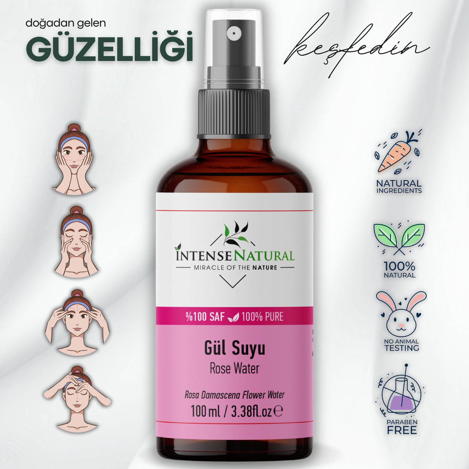 gul-suyu Gül Suyu 100 ML - Görsel 1